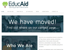 Tablet Screenshot of educaid.org.uk